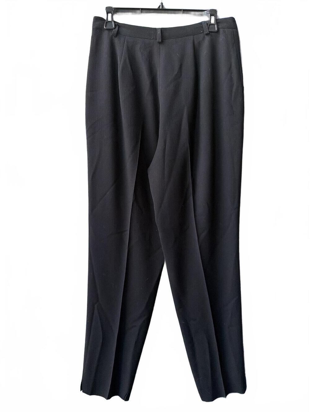 Vintage J'ENVIE Sport NY 100% Wool High Rise Pleated Trousers UK 14 - Picture 5 of 6
